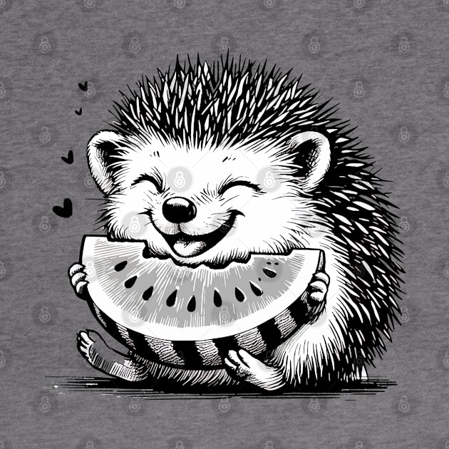 Blissful Hedgehog Delight by T-Shirt Paradise